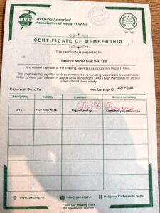 Trekking Agency Association of Nepal (TAAN)