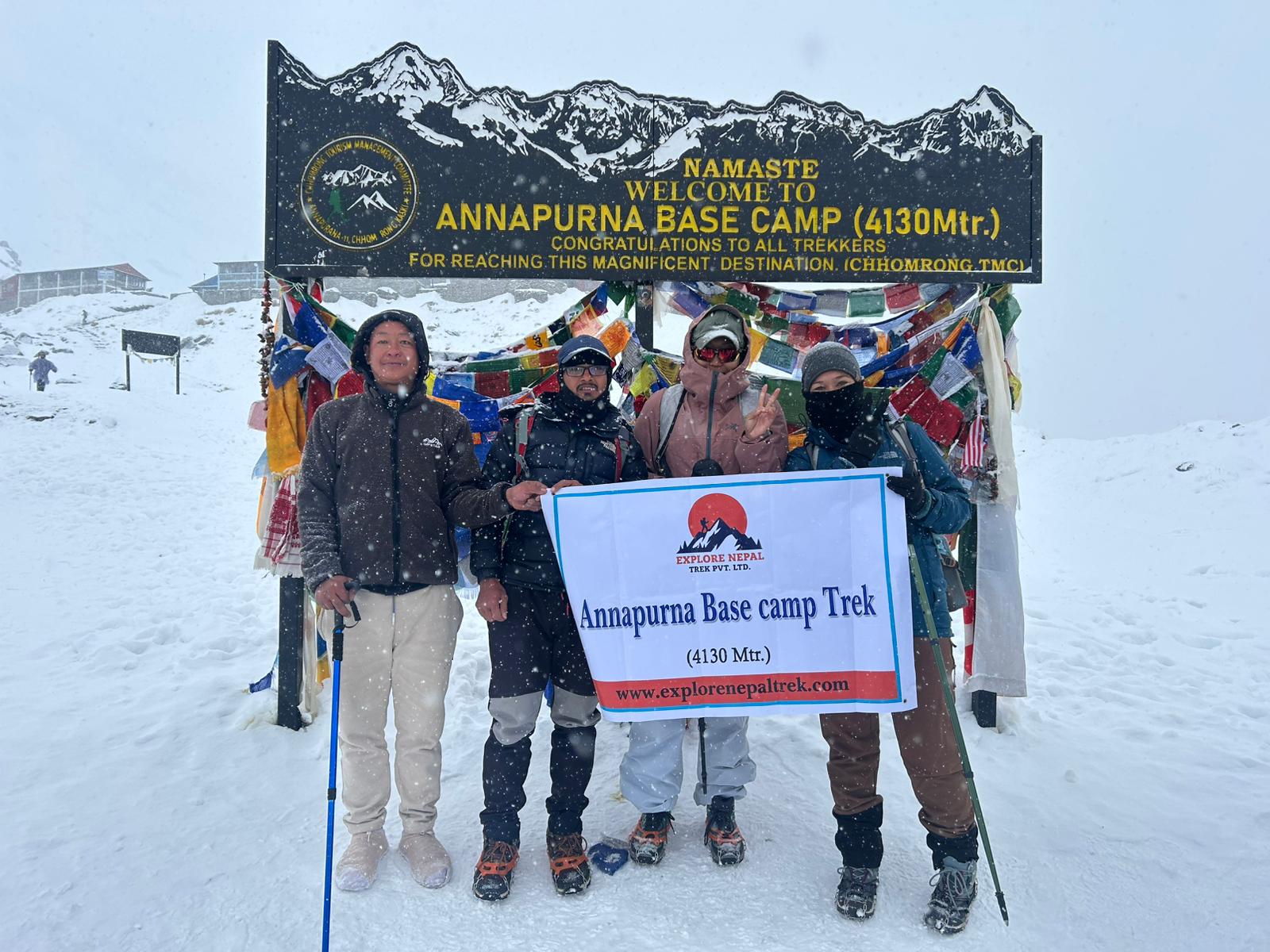 annapurna base camp trek in winter
